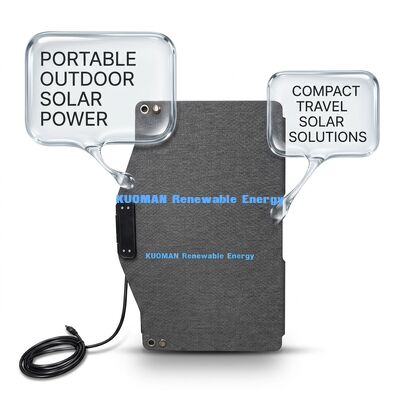 100W gấp IP68 chống nước tấm pin mặt trời di động linh hoạt tấm pin mặt trời cho du lịch