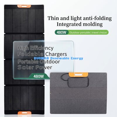 Đĩa năng lượng mặt trời gấp di động 480W với hiệu quả 22% và thiết kế chống thời tiết
