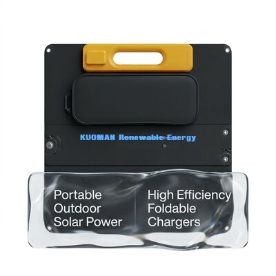 Tấm pin năng lượng mặt trời di động Poly Silicon công suất cao 120W với xếp hạng chống nước IP68 và thiết kế có thể gập lại