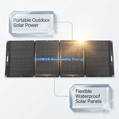 Bảng năng lượng mặt trời di động gấp 300W với pin IBC cấp quân sự để sạc hiệu quả cao
