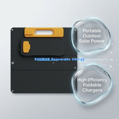 Bộ sạc năng lượng mặt trời gấp 100W với Công nghệ năng lượng mặt trời IBC cho Điện thoại và Máy tính xách tay