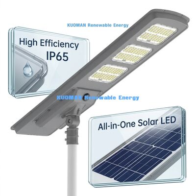 Đèn đường năng lượng mặt trời tất cả trong một với điều khiển thông minh pin LiFePO4 và hiệu quả cao 220 lm / W