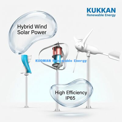 100W-200W đèn đường hybrid gió-ngày với IP65 chống nước và 12h*365days Thời gian làm việc cho đường off-grid