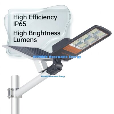 Ánh sáng cao 180LM / W đèn đường năng lượng mặt trời LED với bảng đơn tinh thể và xếp hạng chống nước IP65