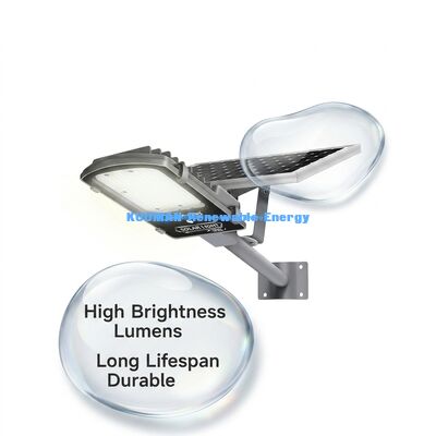 Đèn đường năng lượng mặt trời 300W chống nước IP65 có chế độ cảm biến chuyển động và tấm pin mặt trời cho đường phố đô thị