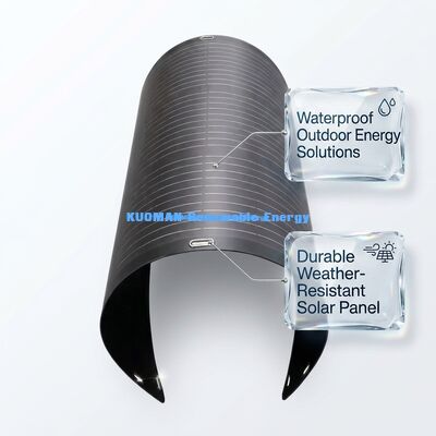 Tấm pin năng lượng mặt trời linh hoạt, uốn cong 360 độ, 100 Watt, chống nước IP68 cho thuyền, du thuyền, mái nhà, lều, ô tô