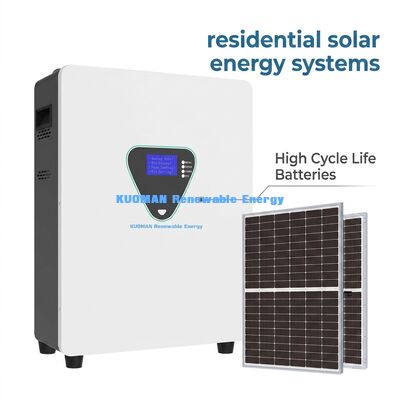 Pin lưu trữ năng lượng mặt trời LiFePO4 gắn tường với 6000 chu kỳ và 25.6/51.2V cho dự phòng gia đình