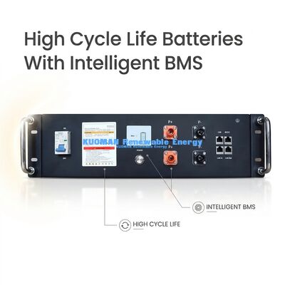 Pin lưu trữ năng lượng gia đình KM New Energy 51.2V 100Ah LiFePO4 được chứng nhận UL9540A UL1973 cho hệ thống năng lượng mặt trời