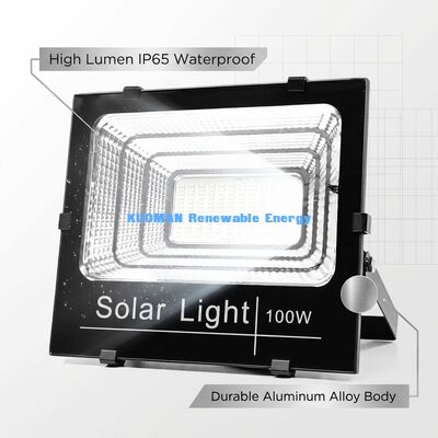 120Lm / W High Lumen Solar Flood Light với IP65 Waterproof và 50W-300W Output cho bãi đậu xe ngoài trời