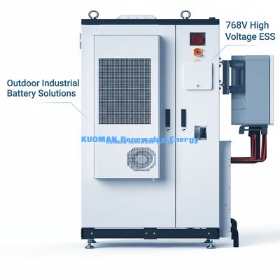 Hệ thống lưu trữ năng lượng pin công nghiệp ngoài trời với pin Lithium Iron Phosphate 107.52kWh và xếp hạng IP54