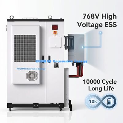 Hệ thống lưu trữ năng lượng pin công nghiệp ngoài trời với pin Lithium Iron Phosphate 107.52kWh và xếp hạng IP54