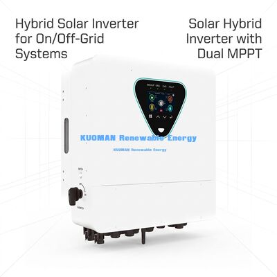 Máy biến đổi năng lượng mặt trời lai BSR 6KW với xếp hạng IP65 và hoạt động song song cho sử dụng gia đình và thương mại