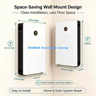 CE UL UN38.3 Chứng nhận 51.2V 200Ah Powerwall LiFePO4 pin cho sử dụng nhà toàn cầu lưu trữ năng lượng mặt trời