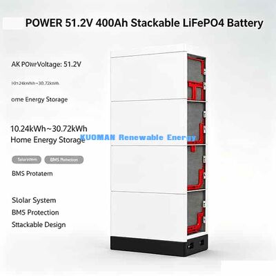 51.2V pin LiFePO4 đắp chồng 10,24kWh  30,72kWh