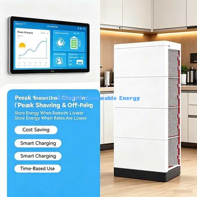 Pin LiFePO4 Tối đa 30,72kWh Có thể xếp chồng, Hỗ trợ 10 năm cho Dự án Năng lượng Mặt trời Gia đình