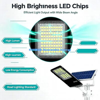 5-6 giờ sạc nhanh ánh sáng đường phố mặt trời 365 ngày Đèn chu kỳ liên tục