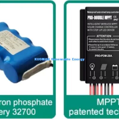 300-500 đèn LED ánh sáng đường phố mặt trời IP65 chống nước cảm biến chuyển động ngoài trời sân đường đèn