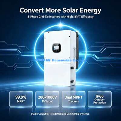 3 MPPT Three Phase Solar Inverter Max PV Voltage 600V Off Grid Solar Power Inverter