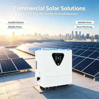Biến tần năng lượng mặt trời lai 6KW hiệu suất cao 98% 50-450VDC đầu vào PV đạt chuẩn IP65