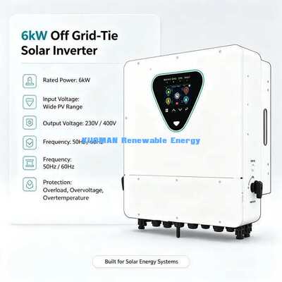 Tất cả trong một 6KW năng lượng mặt trời Inverter sạc hybrid Off lưới điện dự phòng khẩn cấp