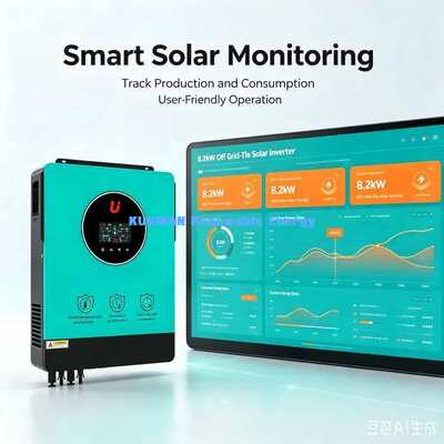 8Hệ thống năng lượng mặt trời gia đình.2kW 48V Hybrid Solar Inverter