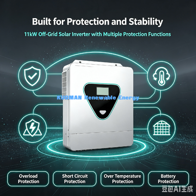 Biến tần năng lượng mặt trời Off Grid 48V 11KW Hỗ trợ Pin LiFePO4 Giao tiếp RS485 Kết nối song song