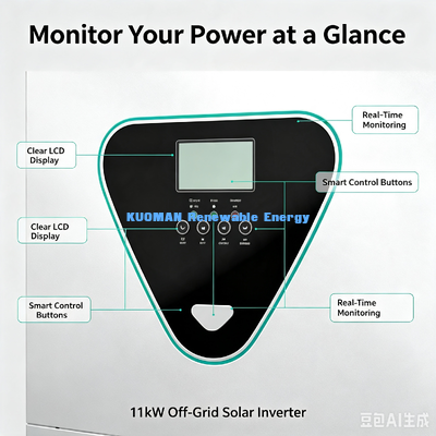 Off Grid 11KW Solar Inverter Surge Power 22000VA Pure Sine Wave For Off-Grid Households