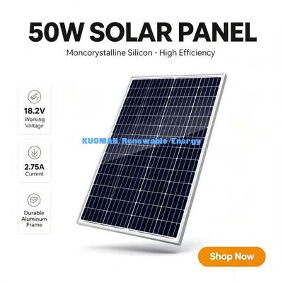 50W Phân tích năng lượng mặt trời hiệu quả cao 700V Hệ thống điện áp bình chọn An toàn ngoài lưới điện