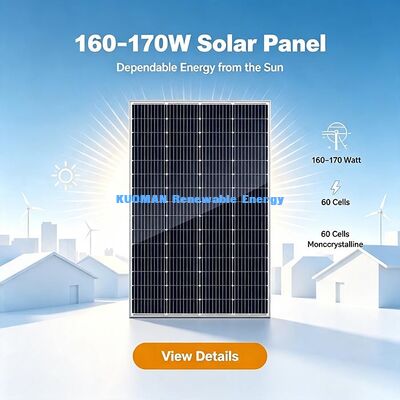 Tấm Pin Năng Lượng Mặt Trời Chống Chịu Thời Tiết 160W, Hỗ Trợ Nối Tiếp-Song Song Cho Hệ Thống Pin Mặt Trời Tùy Chỉnh