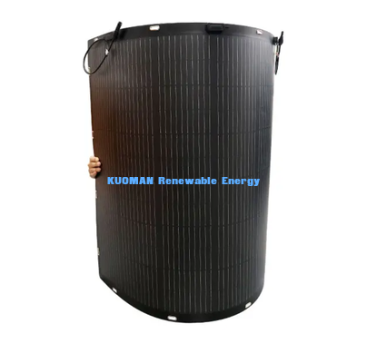 Phân tích năng lượng mặt trời linh hoạt 200W, 23% Phân tích năng lượng mặt trời có thể uốn cong hiệu quả cao cho RV Boat Yacht Balcony Off-Grid Power
