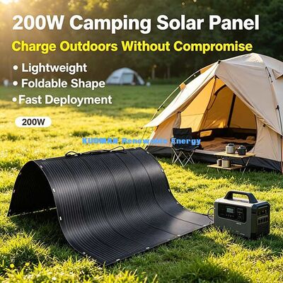 Tấm pin năng lượng mặt trời linh hoạt chống nước 200W, Mô-đun năng lượng mặt trời có thể uốn cong chống nứt siêu nhỏ cho năng lượng ngoài lưới trên tàu thủy RV