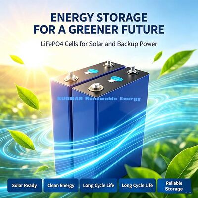 3.2V 100Ah Lithium Iron Phosphate Prismatic Cell, ‐30°C Pin xả nhiệt độ thấp cho các dự án năng lượng mặt trời vùng lạnh