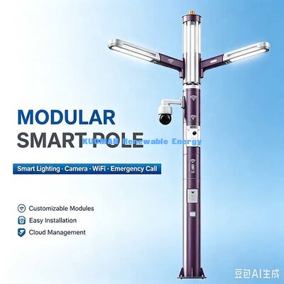 Cột đèn đường thông minh tích hợp cho các dự án thành phố và khu vực công cộng