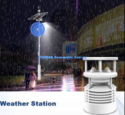 Cột đèn đường thông minh năng lượng mặt trời ngoài trời có bộ đàm gọi khẩn cấp, camera an ninh & chiếu sáng LED thông minh