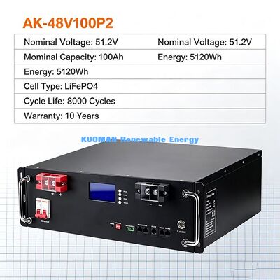 Pin ắc quy 48V 100Ah 19 inch lắp tủ rack 5.12kWh dùng cho phòng máy chủ, UPS, nguồn dự phòng khẩn cấp